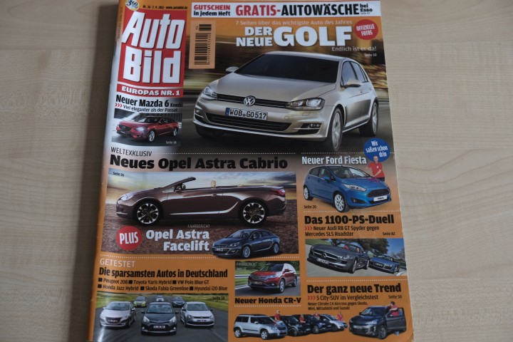 Deckblatt Auto Bild (36/2012)